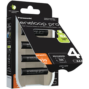 4 eneloop Akkus pro Micro AAA 930 mAh