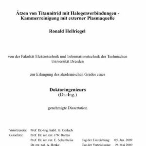 Ätzen von Titannitrid mit Halogenverbindungen