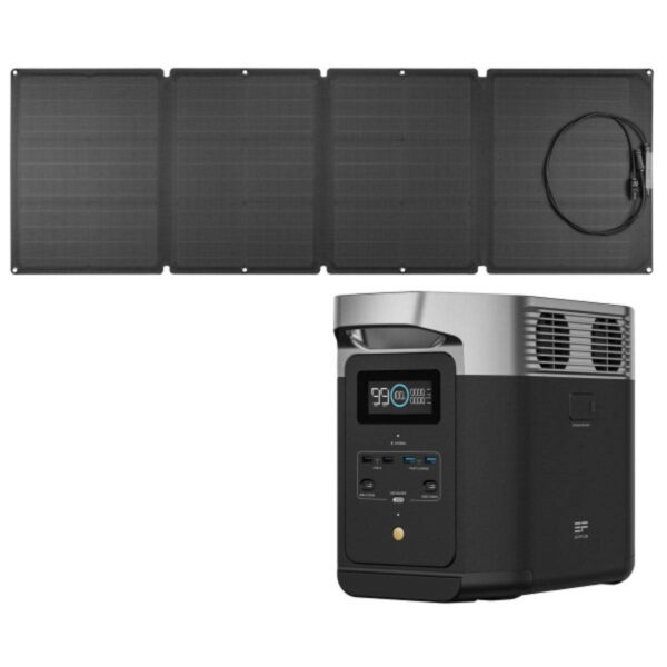 EcoFlow Bundle aus EcoFlow Delta 2 (1024 Wh) und 400 W EcoFlow Solarmodul