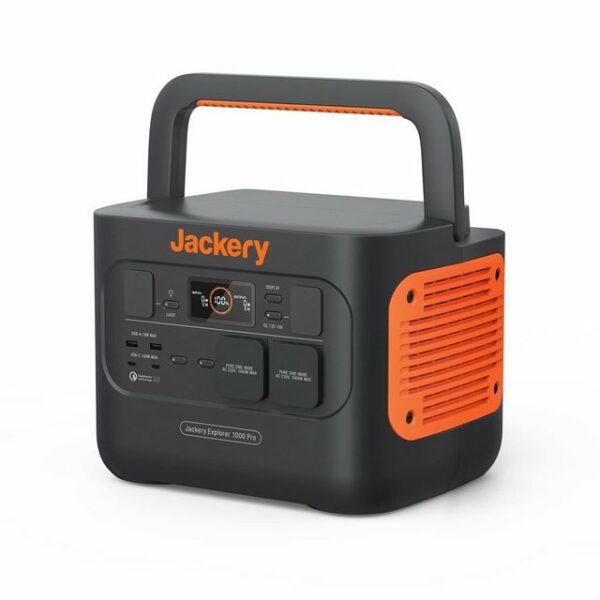 Jackery Stromgenerator Explorer 1000 Pro,1002Wh tragbare Powerstation mobiler Solargenerator, 2,00 in kW, (1-tlg), Solar- und AC-Schnellladung in 1,8 Std.