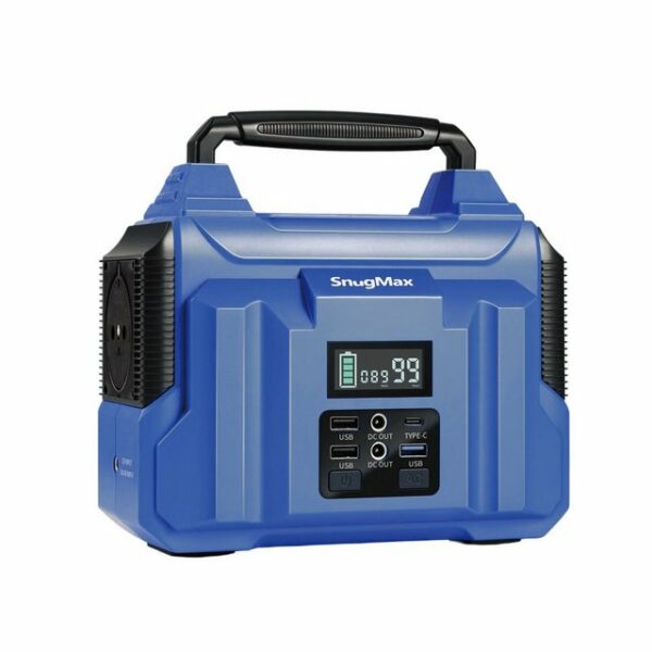 Leicke SnügMax Vickers 200 Powerstation, tragbare Powerstation mit 222Wh Backup Lithium-Batterie, 240V/200W reiner Sinuswelle AC-Steckdose & Typ-C Port für Innen CPAP Outdoor Camping Reisen Notfall