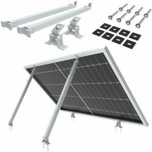 NuaFix Verstellbare Halterung Photovoltaik Solarmodule Balkonkraftwerk Silber - Silber - Nuasol