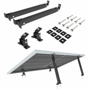 NuaSol -NuaFix Verstellbare Halterung Photovoltaik Solarmodule Balkonkraftwerk Schwarz - Schwarz