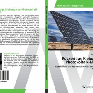 Rückseitige Klebung von Photovoltaik-Modulen