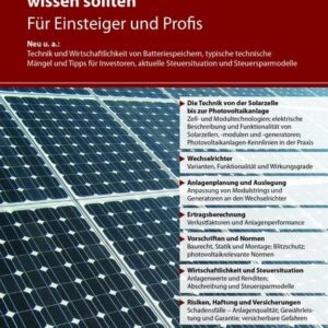 Was Sie über Photovoltaikanlagen wissen sollten