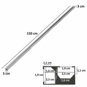 Zelsius Universal Aluminium Montageschiene 16 Stück 150 cm Solarmodul-Halterung, (1x Montageschiene)