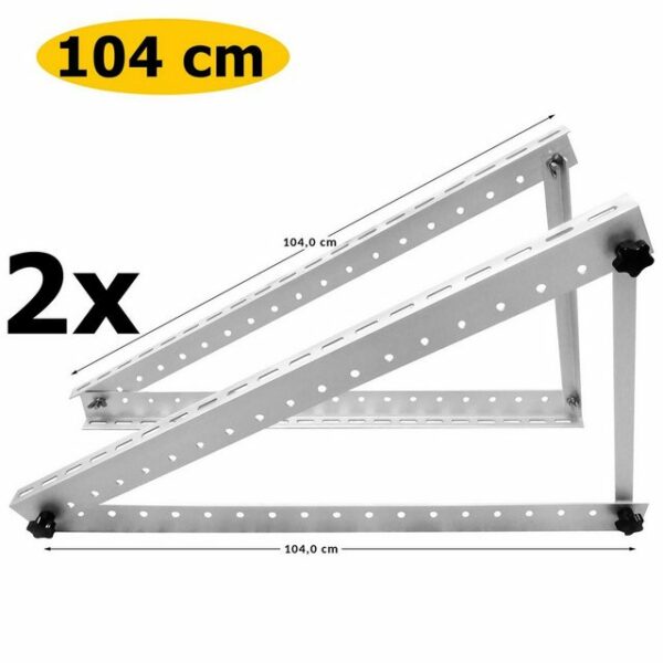 avoltik 2 Sets Solarmodul Halterung für Flachdach Wand 0°-90° Aufständerung Solarmodul-Halterung, (2-tlg., 2 Sets (4 Winkel)