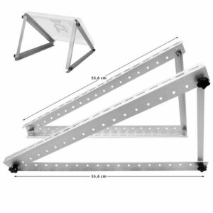 avoltik Solarmodul Halterung für Flachdach Wand 0°-90° Alu Aufständerung Solarmodul-Halterung