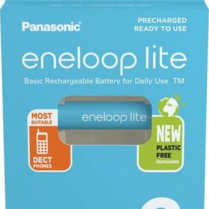 eneloop 2 Panasonic Akku AAA 550mAh eneloop lite pre-charged im 2er Blister Akku