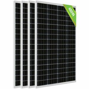 Eco-worthy - 480W Solarmodul mit Aluminiumrahmen balkonkraftwerk, hocheffizientes monokristallines Solarpanel, Solarenergieeingang von 12 v, für