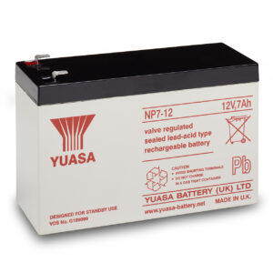 yuasa AGM Bleiakku NP7-12 mit VdS, Fastonkontakt 4,8mm, 12 V / 7 Ah