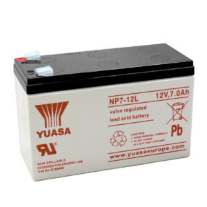 yuasa AGM Bleiakku NP7-12L mit VdS, Fastonkontakt 6,3mm, 12 V / 7 Ah