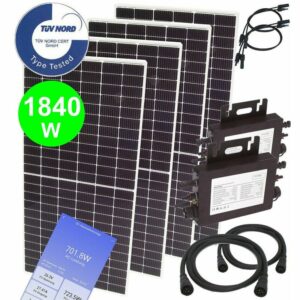 Apex - Balkonkraftwerk 1840W 1600W Photovoltaik Solaranlage WiFi Mikro-Wechselrichter