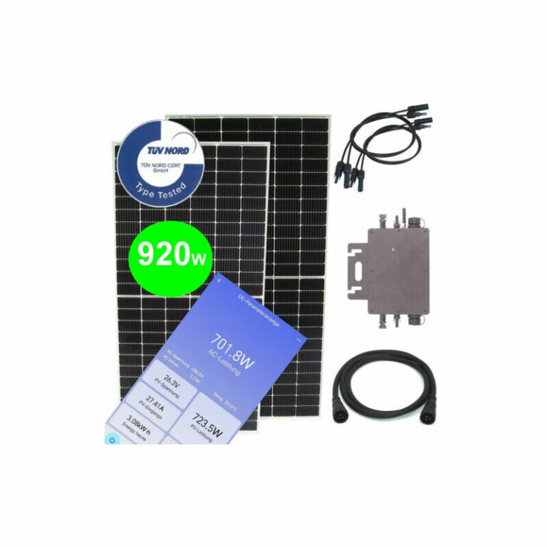 Balkonkraftwerk 920W 800W Photovoltaik Solaranlage wireless Mikro-Wechselrichter