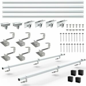 NuaSol Photovoltaik Solarpanel Halterung 2er Montage Set I 35 mm Endklammern