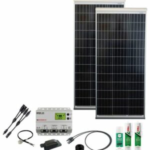 Phaesun Solaranlage Caravan Kit, Base Camp Aero MPPT WRM20 240 W, 120 W, Monokristallin, (Komplett-Set)