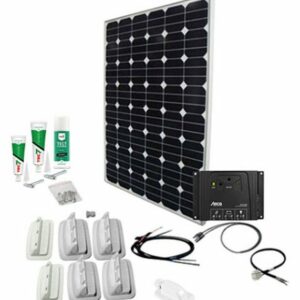 Phaesun Solaranlage SPR Caravan Kit, Solar Peak SOL101 170 W, 170 W, Monokristallin, (Komplett-Set)