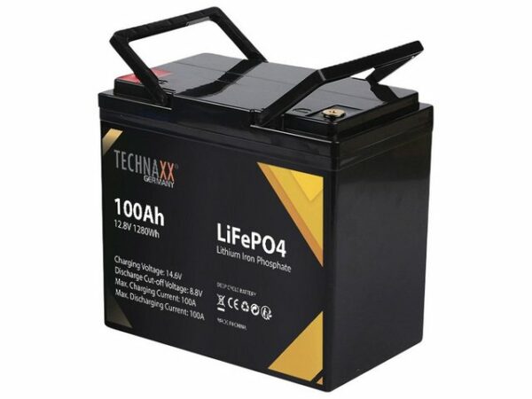 Technaxx TECHNAXX Solar-Batterie TX-235, 100Ah, 12,8 V Batterie