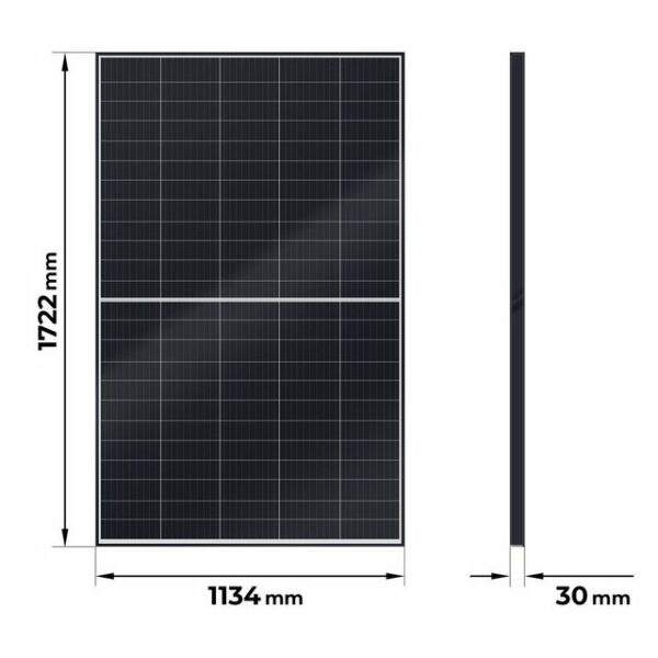 VENDOMNIA Solaranlage Balkonkraftwerk Set 830 W / 600-800W, Monokristallin, (Micro Inverter 600W Upgradebar auf 800W, 5m Anschlusskabel, Solarkabel, Balkon Mini-PV Anlage), genehmigungsfrei Solarpanel Solarmodul Photovoltaikanlage