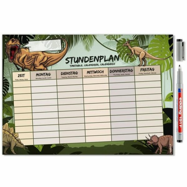 younikat Schülerkalender Dino Stundepläne