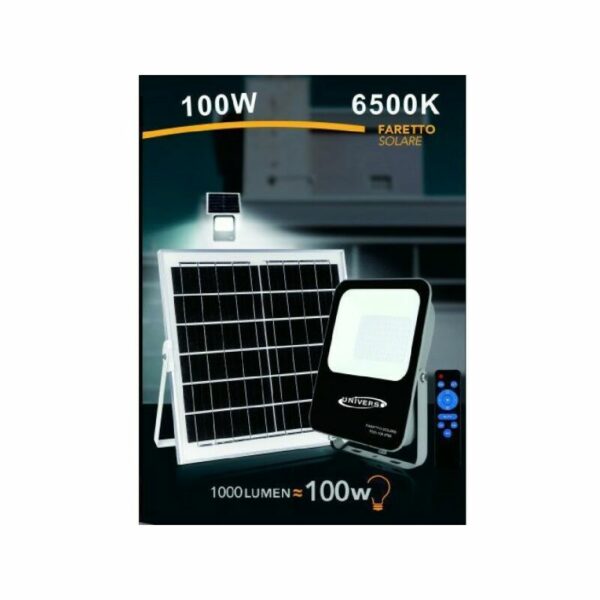 100 watt solar led strahler mit fernbedienung IP65 kaltlicht 6500K FSO-100W