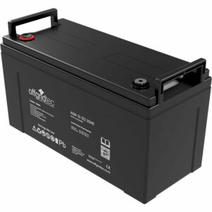 Agm 122Ah 20HR 12V - Solar Batterie Akku Extrem zyklenfest - Offgridtec