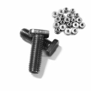 IGcons Bauschraube 30x Hammerkopfschrauben 9664_1 + Sperrzahnmuttern M10x20 kleiner Kopf, (30 St)