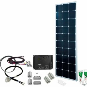 Phaesun Solaranlage SPR Caravan Kit, Solar Peak SOL81 110 W, 110 W, Monokristallin, (Komplett-Set)