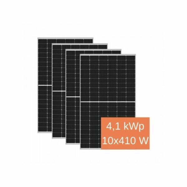 Pv Modul 10 x 410 Watt Photovoltaik 4,1 kWp Solarmodul Solaranlage Black Frame 19%