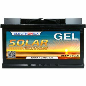 Solar Edition gel Batterie 100 ah 12V Solar Versorgung Solarbatterie - Electronicx