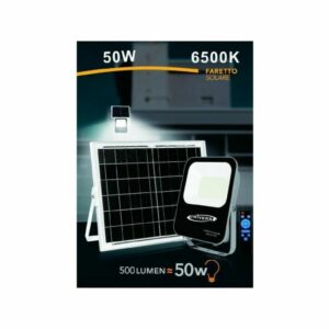 Solar led strahler 50WATT fernbedienung IP65 kaltweisses licht 6500K FSO-50W