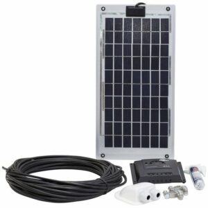 Sunset Solarmodul Laminat-Set 10 Watt, 10 W, Monokristallin, (Set), für Boote und Yachten