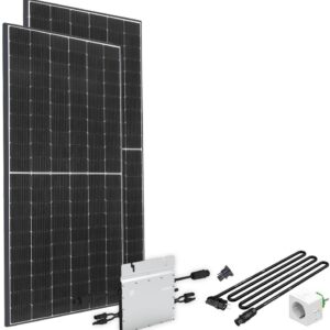 offgridtec Solaranlage "Solar-Direct 830W HM-800", Schukosteckdose, 10 m Anschlusskabel, ohne Halterung mit Stromzähler