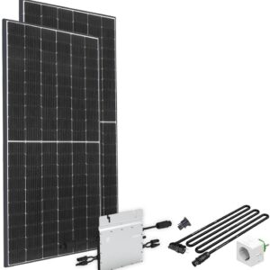 offgridtec Solaranlage "Solar-Direct 830W HM-800", Schukosteckdose, 5 m Anschlusskabel, ohne Halterung mit Stromzähler