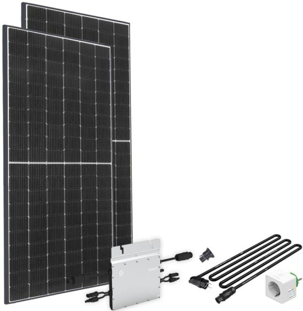 offgridtec Solaranlage "Solar-Direct 830W HM-800", Schukosteckdose, 5 m Anschlusskabel, ohne Halterung mit Stromzähler