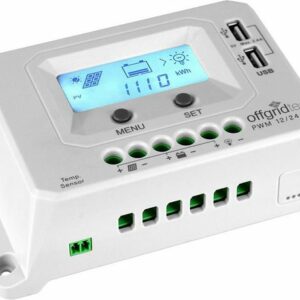 offgridtec Solarladeregler PWM Pro Laderegler 12V/24V - 20A USB-Port, Integrierter Geräte-und Batterieschutz