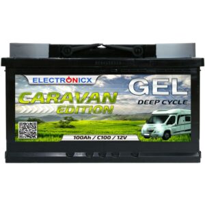 Caravan Edition gel Batterie 100 ah 12V Wohnmobil Boot Versorgung - Electronicx