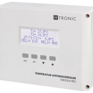 H-TRONIC Temperatur-Differenzregler TDR2004 pro, weiß