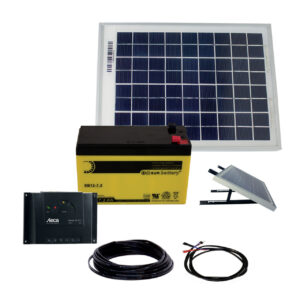 Phaesun Solarstrom-Set mit Akku, 10 W inkl. 6 A Solarladeregler