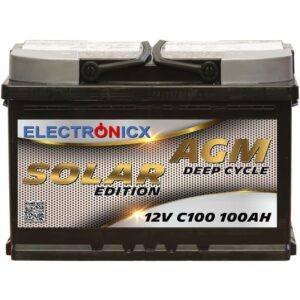 Solar Edition Batterie agm 100 ah 12V Solar Versorgung Solarbatterie - Electronicx