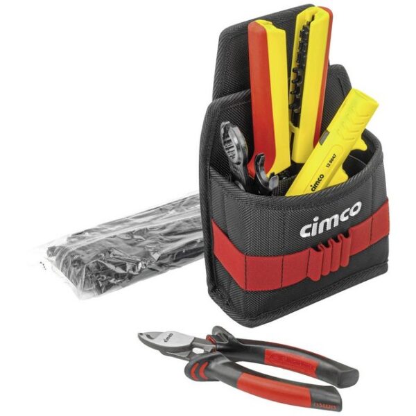 Cimco Werkzeugtasche Cimco Gürteltasche Solar inkl. 5 Tlg 170475 Elektriker, Handwerker Wer