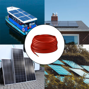 LogiLink Solar-Installationskabel, 25 m, rot