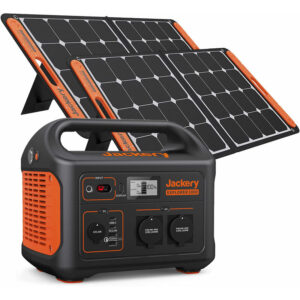 Explorer 0% MwSt §12 iii UstG 1000 1002W Portable Powerstation mit 2xSolarSaga 100W faltbare s Solarmodul - Jackery