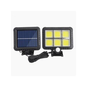 Led-aussenstrahler mit solarpanel mit bewegungssensor fernbedienung