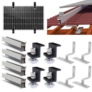 PFCTART verglastes Dach Solarmodul-Montage-Zubehörsatz Solarmodul-Halterung