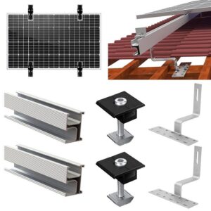 PFCTART verglastes Dach Solarmodul-Montage-Zubehörsatz Solarmodul-Halterung