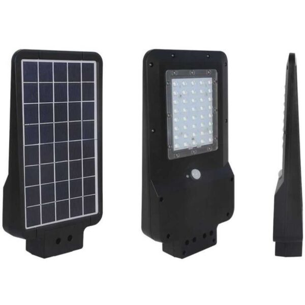 VT-ST15 15W solar street light mit sonnenkollektor und pir sensor slim schwarzer Körper kaltweiß 6400K - sku 8548 - V-tac