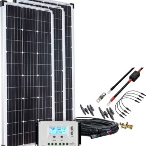 offgridtec Solaranlage "basicPremium-L 300W Solaranlage 12V/24V", (Set), Komplettsystem