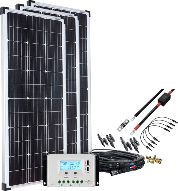 offgridtec Solaranlage "basicPremium-L 300W Solaranlage 12V/24V", (Set), Komplettsystem