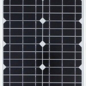 offgridtec Solarmodul 30W MONO 12V Solarpanel, 30 W, Monokristallin, extrem wiederstandsfähiges ESG-Glas